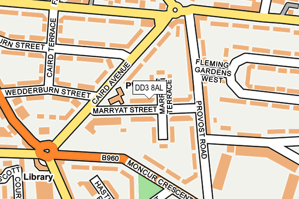 DD3 8AL map - OS OpenMap – Local (Ordnance Survey)