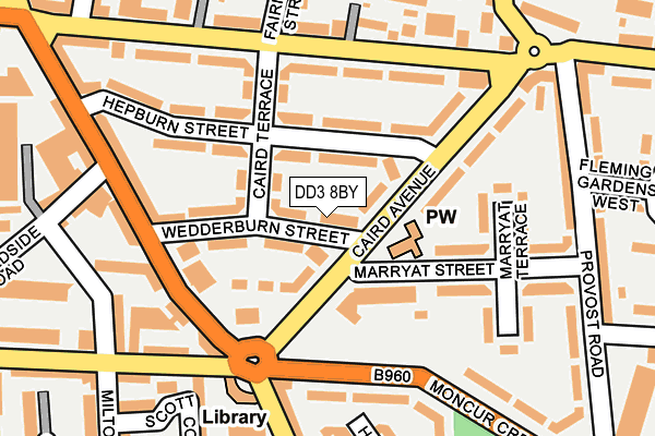 DD3 8BY map - OS OpenMap – Local (Ordnance Survey)