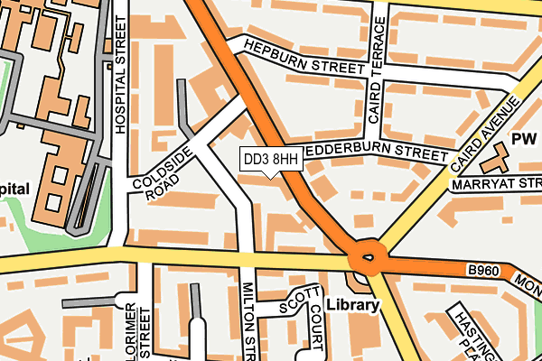 DD3 8HH map - OS OpenMap – Local (Ordnance Survey)