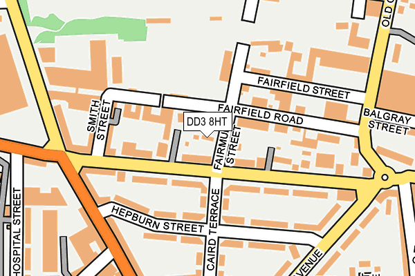 DD3 8HT map - OS OpenMap – Local (Ordnance Survey)