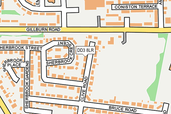 DD3 8LR map - OS OpenMap – Local (Ordnance Survey)