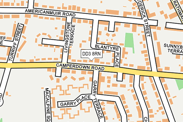 DD3 8RN map - OS OpenMap – Local (Ordnance Survey)