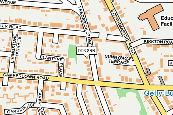 DD3 8RR map - OS OpenMap – Local (Ordnance Survey)