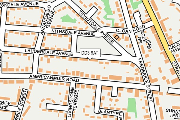 DD3 9AT map - OS OpenMap – Local (Ordnance Survey)