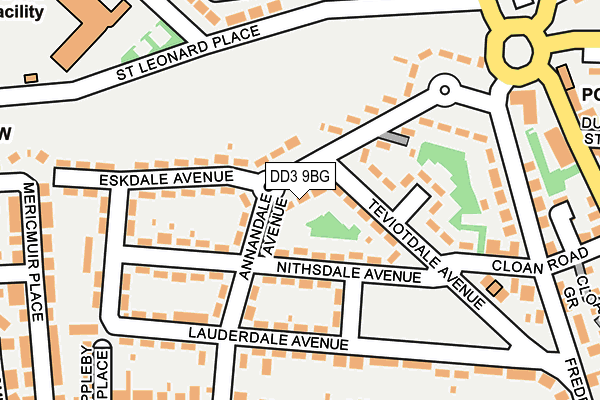 DD3 9BG map - OS OpenMap – Local (Ordnance Survey)