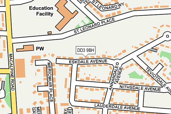 DD3 9BH map - OS OpenMap – Local (Ordnance Survey)