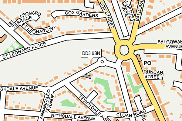 DD3 9BN map - OS OpenMap – Local (Ordnance Survey)