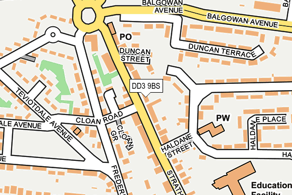 DD3 9BS map - OS OpenMap – Local (Ordnance Survey)