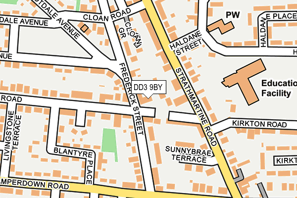 DD3 9BY map - OS OpenMap – Local (Ordnance Survey)