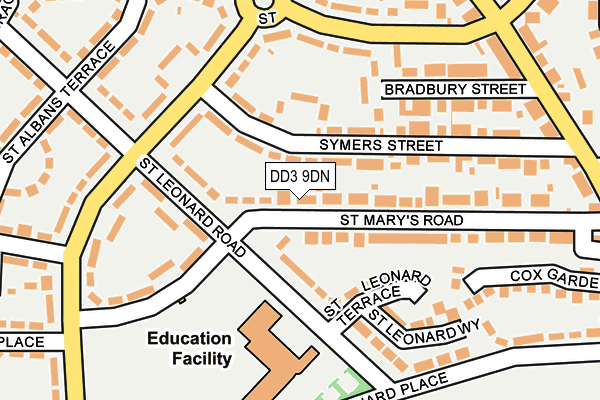 DD3 9DN map - OS OpenMap – Local (Ordnance Survey)