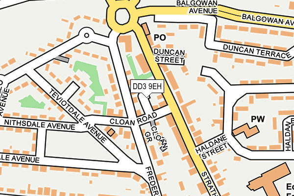 DD3 9EH map - OS OpenMap – Local (Ordnance Survey)