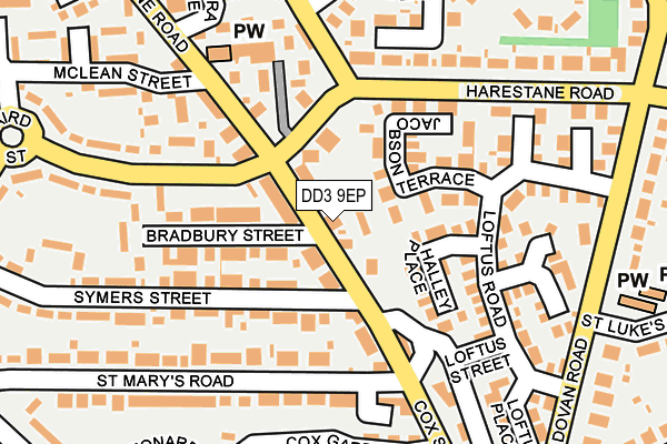 DD3 9EP map - OS OpenMap – Local (Ordnance Survey)