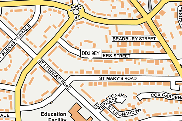 DD3 9EY map - OS OpenMap – Local (Ordnance Survey)