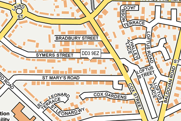 DD3 9EZ map - OS OpenMap – Local (Ordnance Survey)