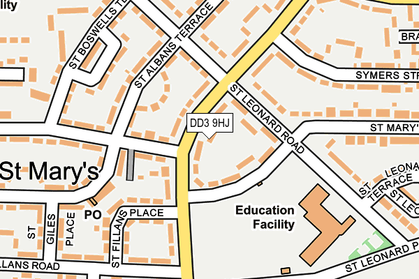 DD3 9HJ map - OS OpenMap – Local (Ordnance Survey)