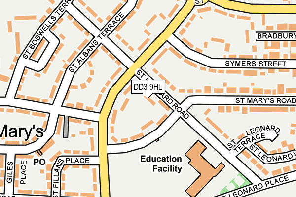 DD3 9HL map - OS OpenMap – Local (Ordnance Survey)