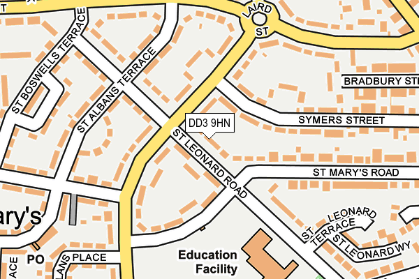DD3 9HN map - OS OpenMap – Local (Ordnance Survey)