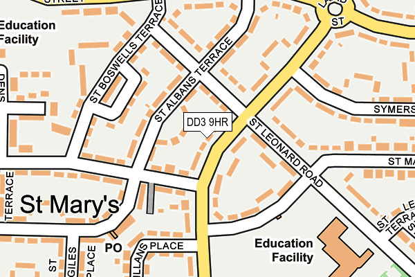 DD3 9HR map - OS OpenMap – Local (Ordnance Survey)