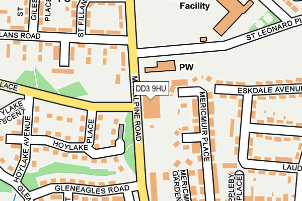 DD3 9HU map - OS OpenMap – Local (Ordnance Survey)