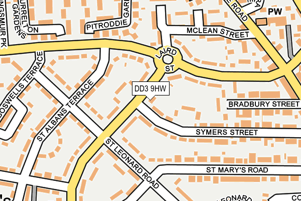DD3 9HW map - OS OpenMap – Local (Ordnance Survey)