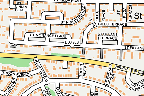 DD3 9LB map - OS OpenMap – Local (Ordnance Survey)