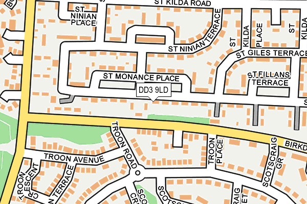 DD3 9LD map - OS OpenMap – Local (Ordnance Survey)