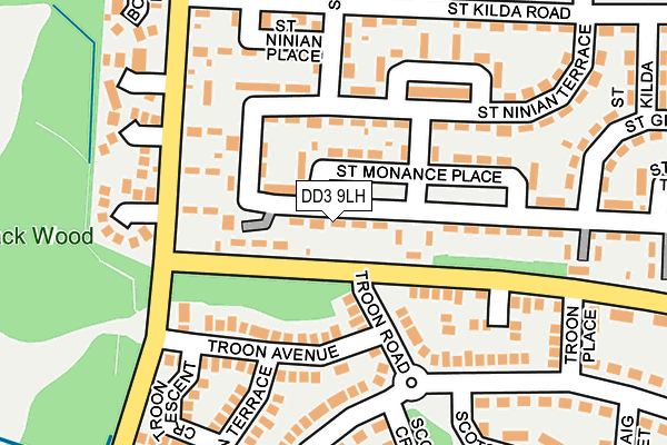 DD3 9LH map - OS OpenMap – Local (Ordnance Survey)