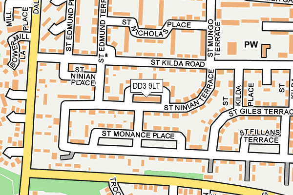 DD3 9LT map - OS OpenMap – Local (Ordnance Survey)