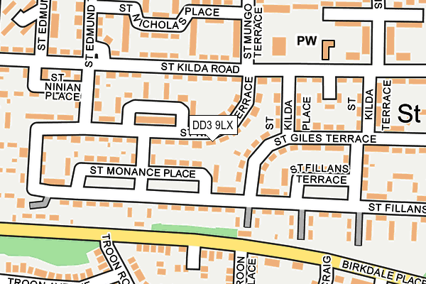 DD3 9LX map - OS OpenMap – Local (Ordnance Survey)
