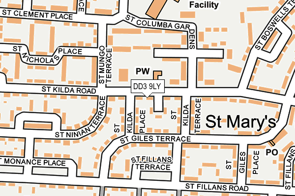 DD3 9LY map - OS OpenMap – Local (Ordnance Survey)