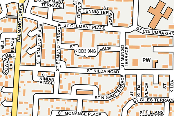 DD3 9NG map - OS OpenMap – Local (Ordnance Survey)