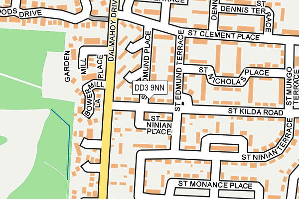 DD3 9NN map - OS OpenMap – Local (Ordnance Survey)
