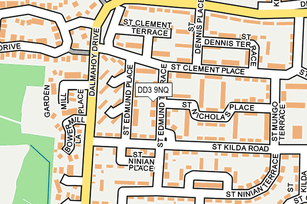 DD3 9NQ map - OS OpenMap – Local (Ordnance Survey)