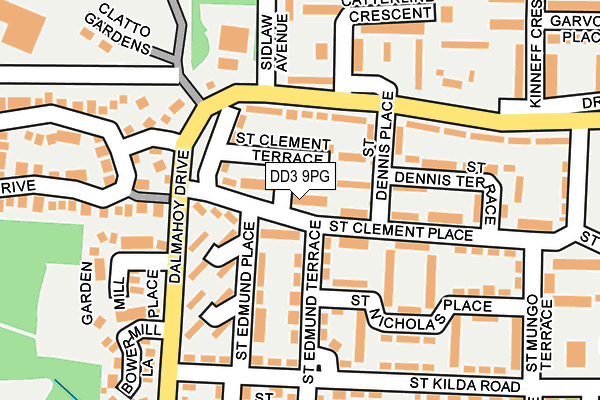DD3 9PG map - OS OpenMap – Local (Ordnance Survey)