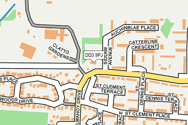 DD3 9PJ map - OS OpenMap – Local (Ordnance Survey)