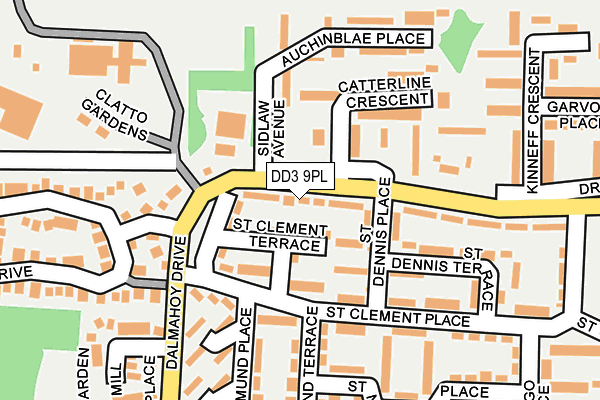 DD3 9PL map - OS OpenMap – Local (Ordnance Survey)