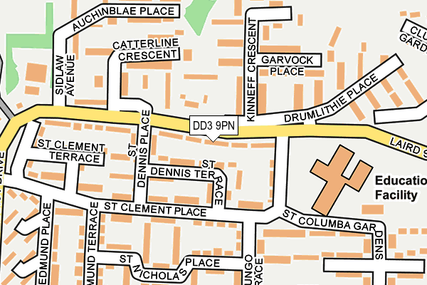 DD3 9PN map - OS OpenMap – Local (Ordnance Survey)