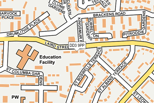 DD3 9PP map - OS OpenMap – Local (Ordnance Survey)