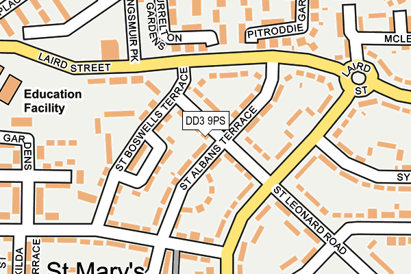 DD3 9PS map - OS OpenMap – Local (Ordnance Survey)
