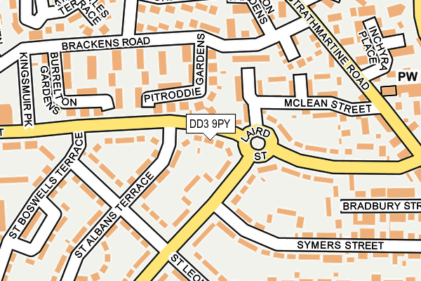 DD3 9PY map - OS OpenMap – Local (Ordnance Survey)