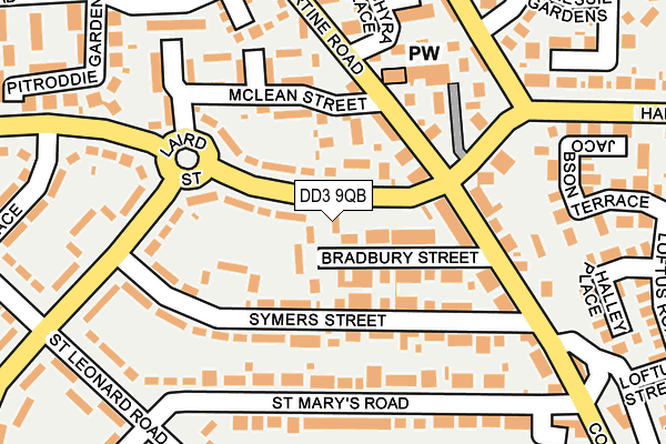 DD3 9QB map - OS OpenMap – Local (Ordnance Survey)