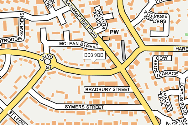 DD3 9QD map - OS OpenMap – Local (Ordnance Survey)