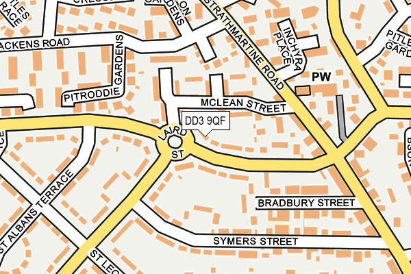 DD3 9QF map - OS OpenMap – Local (Ordnance Survey)