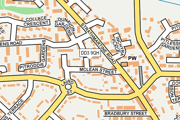 DD3 9QH map - OS OpenMap – Local (Ordnance Survey)