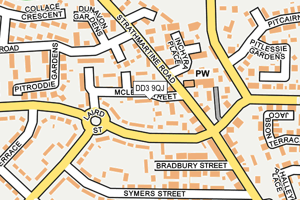 DD3 9QJ map - OS OpenMap – Local (Ordnance Survey)