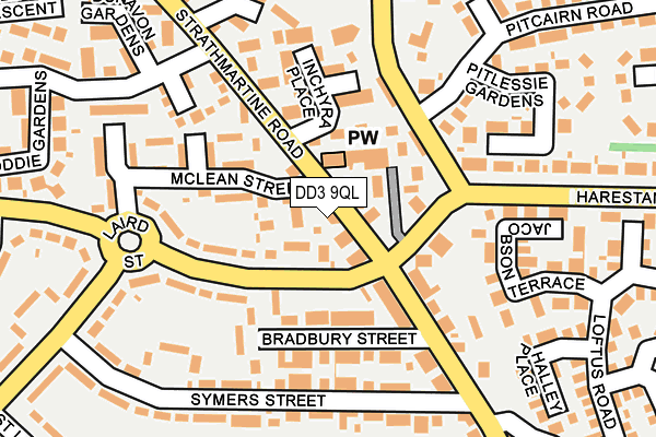 DD3 9QL map - OS OpenMap – Local (Ordnance Survey)