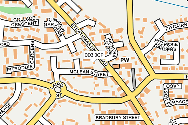 DD3 9QP map - OS OpenMap – Local (Ordnance Survey)