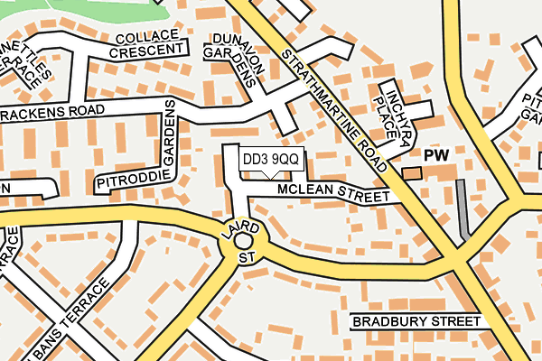 DD3 9QQ map - OS OpenMap – Local (Ordnance Survey)