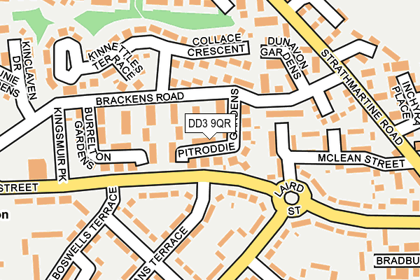 DD3 9QR map - OS OpenMap – Local (Ordnance Survey)
