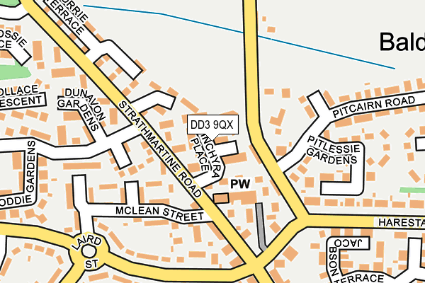 DD3 9QX map - OS OpenMap – Local (Ordnance Survey)